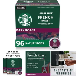 Dark Roast Kaffeepads 100% Arabica 4 Boxen 96 Pods Keurig kompatibel - Bild 1 von 9