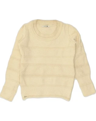 Suéter Jersey LACOSTE Mujer Cuello Redondo Talla 36 Pequeño Lana Blanco YA66 Foto 1 de 3