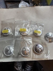 Concho Screw Back Harley Davidson USA Satteltasche Eagle 6 unbenutzt chrom - Bild 1 von 9