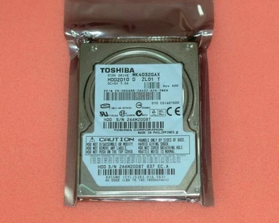 Toshiba 2.5" 40GB 5400rpm 8MB Cache IDE MK4032GAX Laptop HDD Hard Drive - Image 1 of 2