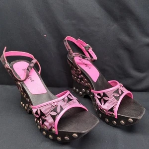 Bridget Damenschuhe Diva Style Gothic aus Holz Größe 6 - Bild 1 von 12