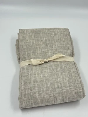 Nuevo West Elm Crossweave Cortina Cortina Sin Forro 48”x96” Color “Lino Belga” Foto 1 de 4