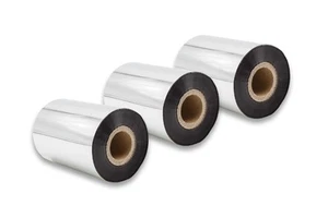 3x Thermotransfer Band für Valentin Desco 106 Wachs-Plus schwarz 90mm - Afbeelding 1 van 1