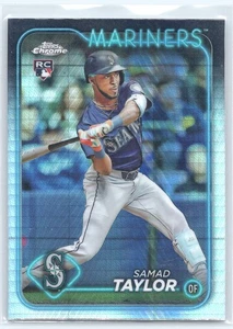 2024 Topps Chrome Update Prizm Refractor Samad Taylor Rookie Seattle Mariners - Picture 1 of 2