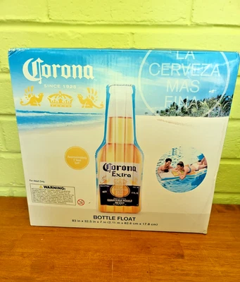 Botella de cerveza inflable CORONA EXTRA flotador playa piscina 83 x 32,5 x 7,0 T8 Foto 1 de 4