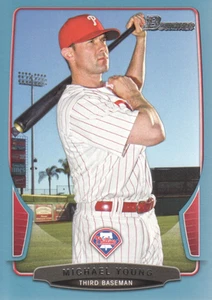 2013 (PHILLIES) Bowman Blue #31 Michael Young/500 - Picture 1 of 2