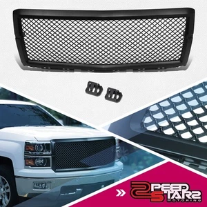 Diamond Mesh Front Hood Bumper Grille Replaces for 14-15 Chevy Silverado 1500 - Picture 1 of 7