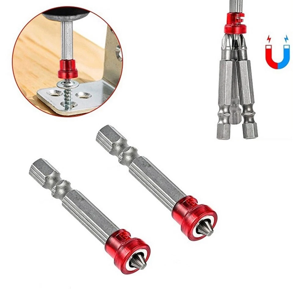 Electric Screw Tools Screwdriver Bit 1/4 Hex Shank 50mm Length Drill Tools Parts - Image 1 of 4