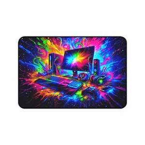 Lebendige Gamer Schreibtischunterlage - Gaming Schreibtischunterlage, Mousepad, Bürodeko, Geschenke 4 Gamer - Bild 1 von 13
