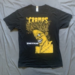The Cramps Bad Music For Bad People schwarzes T-Shirt Erwachsene Größe Medium 19x25 - Bild 1 von 3