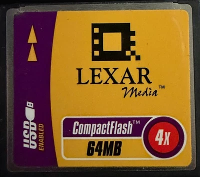 Lexar 64MB Compact Flash 4x Speed Memory Card - Image 1 of 2