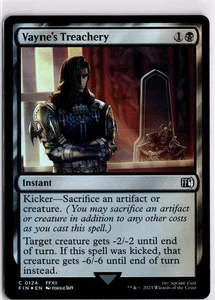 MTG FINAL FANTASY FOIL Vayne's Treachery C 124 NM Pack Fresh ActualScan of Card - Bild 1 von 1