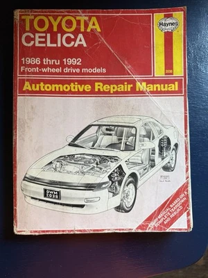 Haynes Toyota Celica Automotive Repair Manual 1986-1993 Front Wheel Drive 1992 - Image 1 of 4