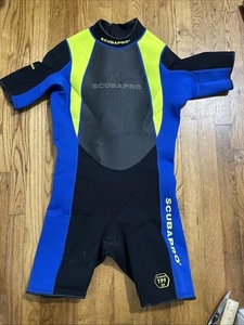 ScubaPro Men's Shorty SCUBA Wetsuit 2.5mm size Large VGUC Ships FREE - Picture 1 of 10