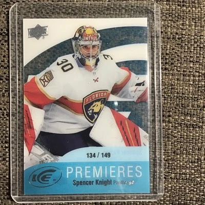 2021-22 UD Ice Premieres Spencer Knight #/149 - Image 1 of 2