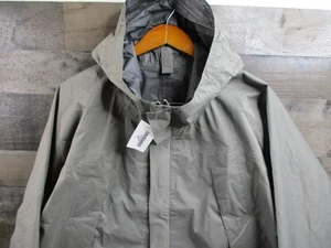 Patagonia Jacket Mens Large Gray Gore-Tex Level 6 PCU Military Hooded Rain Shell - Picture 1 of 13