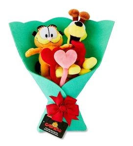 Corazones y figuras de felpa extraíbles Ruz Garfield & Odie día de San Valentín 14" - Imagen 1 de 4