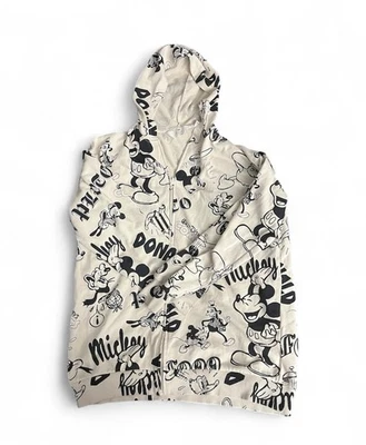Disney H&M Sudadera con Capucha Mickey Goofy Donald Gráfico Beige Adolescentes 14+ Unisex Talla 20 Foto 1 de 4