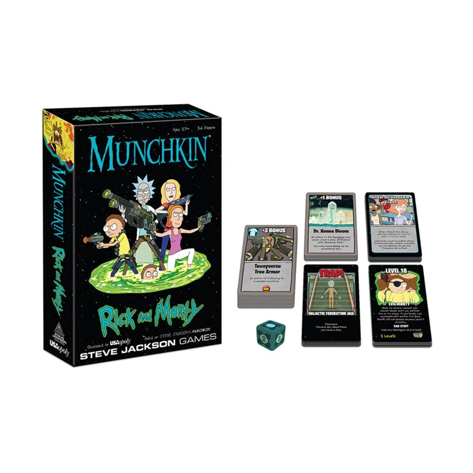 Munchkin Rick and Morty Card Game 17 Steve Jackson Games 2017