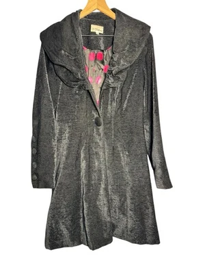 3 SISTERS Black  Button Front Midi Jacket  Size M - Missing Two Buttons - Image 1 of 4