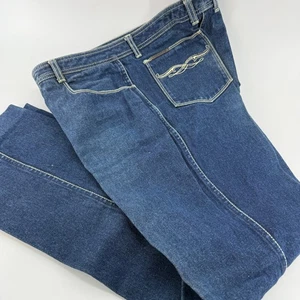 Vintage Jordache Dark Wash Denim Jeans Horse Women Size 31 Western Cowgirl Retro - Picture 1 of 14