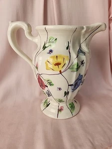 Vintage Blue Ridge Milady Pitcher Hand Painted CHINTZ Floral Southern Potteries - Picture 1 of 22