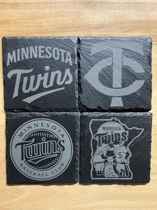 Minnesota Twins Untersetzer Set - 4er Set - Individuelle Schiefer Untersetzer - Bild 1 von 7