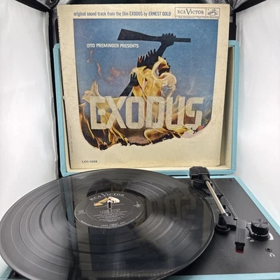 EXODUS - MOTION PICTURE SOUNDTRACK 1960 Lp Album Jewish ERNEST GOLD VG+ - Image 1 of 4
