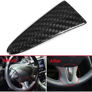​Tapa inferior inferior del volante de fibra de carbono para Infiniti Q50 2014-17 - Imagen 1 de 3