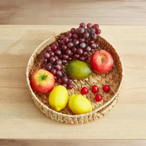 Handmade Rattan Bread Baskets Rectangular Wicker Fruit Serving Storage Bowls, Na - Picture 1 of 12