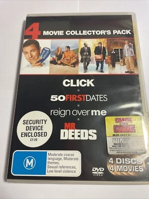 Click/50 First Dates/Reign Over Me/Mr Deeds - DVD - Region 4 - Free Oz Post VGC - Image 1 of 4