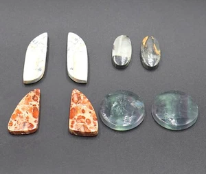 Natural Gemstone Multi Cabochon Gemstone 4 Pair 105.00 Cts Loose Gemstone - Picture 1 of 5