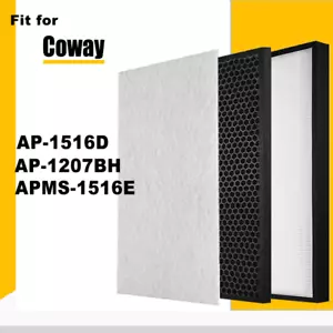 HEPA Carbon Filter For Coway Air Purifier AP-1516D AP1516D AP-1207BH APMS-1516E - Picture 1 of 8