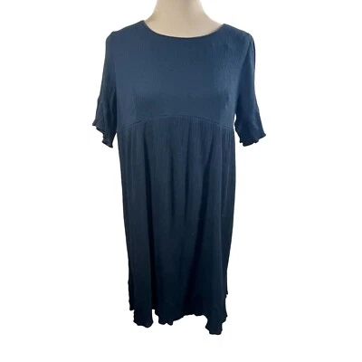 Isabel Maternity Empire Waist Dress Ribbed Short Sleeve Black Size XS Extra... - Image 1 of 4