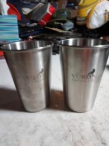 2 Yukon Growlers 5" Tall Metal Cups. - Picture 1 of 4