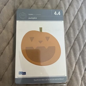 Calabaza QuicKutz Lifestyle Crafts 4x4 troquel único con cara, Halloween REV-0239-S - Imagen 1 de 2