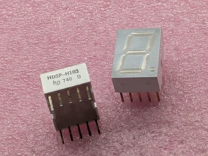 2 Stk. Display (AlGaAs) rot 14,2mm Common Cathode rechts Dezimal HDSP-H103 - Bild 1 von 3