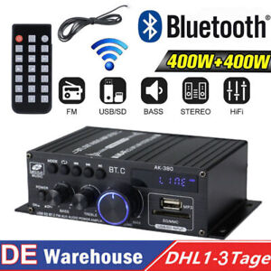 800W Digital Bluetooth Verstärker Audio HiFi Stereo Amplifier Vollverstärker FM！