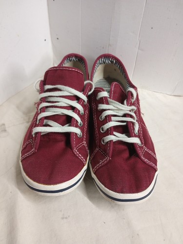 Scarpe sneakers donna Converse One Star basse tela bordeaux taglia 7