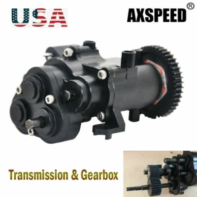 AXSPEED Metal 2speed Transmission Center Gearbox For TRX-4 TRX4 1/10 RC Crawler - Image 1 of 4