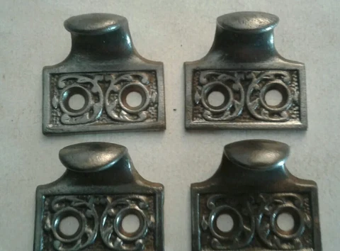 4 MATCHING ANTIQUE EASTLAKE WINDOW SASH LIFT PULLS Cover