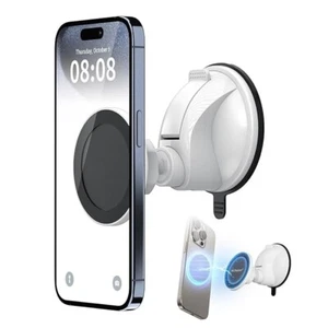 PROfezzion Magnetic Shower Mirror Phone Holder Reusable Suction Cup - Picture 1 of 9