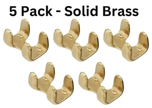 5 National Hardware 7/16" 1/2" Rope Clamps Solid Brass SWL 150 Lb N265892 3235BC - Picture 1 of 11