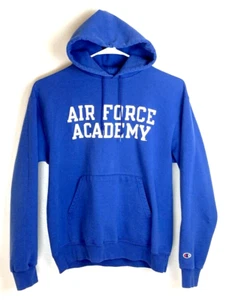 Vintage Champion Kapuzenpullover Herren Large Air Force Academy blau - Bild 1 von 7