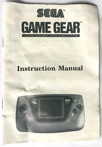 ORIGINAL VINTAGE SEGA GAME GEAR HANDHELD KONSOLE ANLEITUNG ~ OHNE SPIEL ~ - Bild 1 von 2