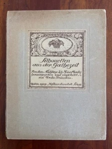 1909 Silhouetten aus der Goethezeit : Aus d. Nachlasse Johann Heinrich Merck's - Picture 1 of 2