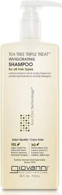 Giovanni  Tea Tree Triple Treat Invigorating Shampoo   1 Each  24 Fl Oz. - Image 1 of 3