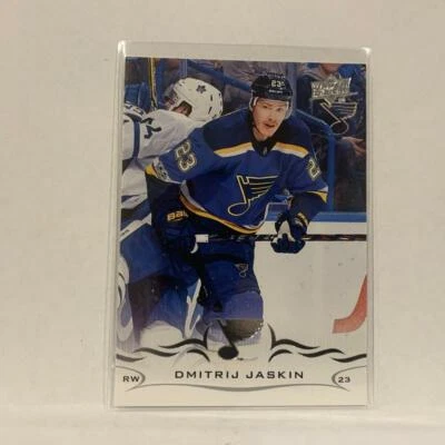 #158 Dmitrij Jaskin St Louis Blues  Series 1 2018-19 Upper Deck Hockey Card A2V - Image 1 of 2
