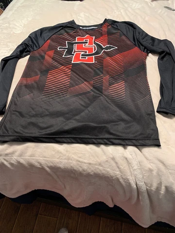 Xl Spectrum SAN DIEGO STATE AZTECS SDSU  PULLOVER Long sleeve Shirt Snapdragon Cover