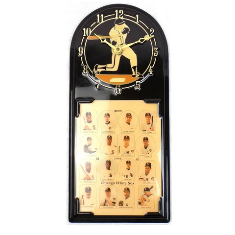 Vintage Chicago White Sox Wood Wall Clock Baseball 1994 Team Photo Cover